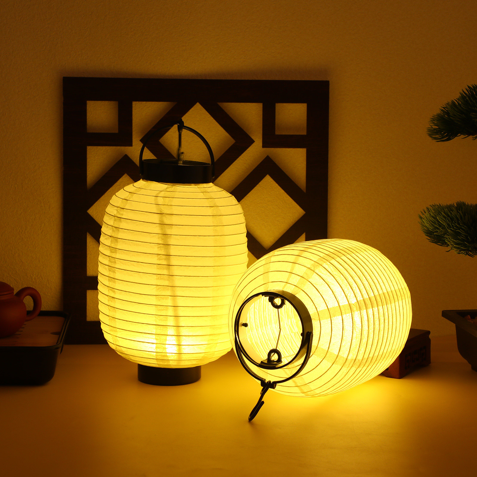 Japanese Lantern Paper - 2Pcs Japanese Folding Lantern Lamp Simple