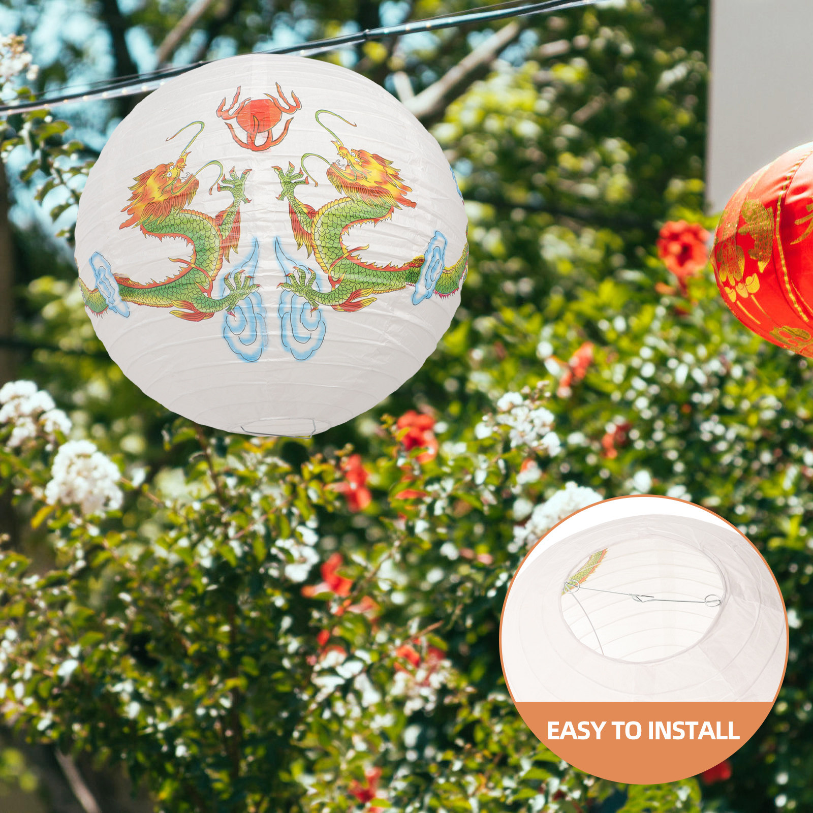 Japanese Style Decorative Hang - مراجعة Japanese Lantern Paper وسعره