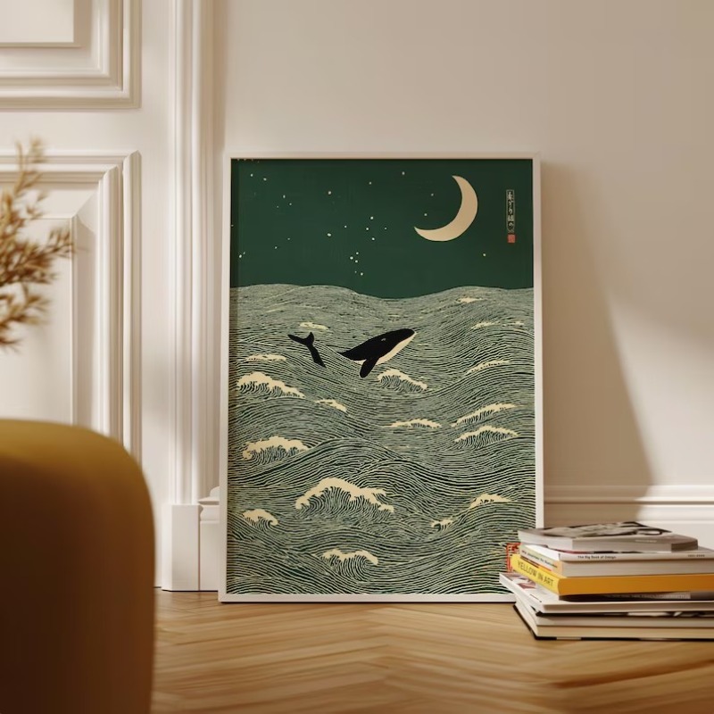Vintage Japanese Style Illustr - مراجعة Japanese Lifestyle Home وسعره