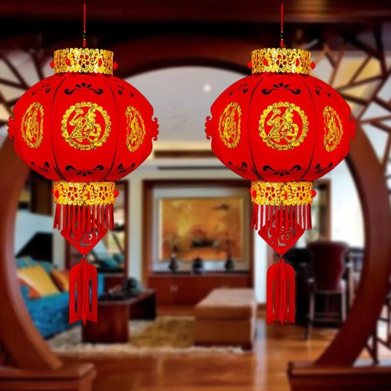 1pc Handcrafted Spring Festiva - مراجعة Japanese Lantern Paper وسعره