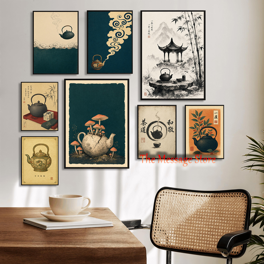 Japanese Teapot Art Minimalist - مراجعة Japanese Traditional Lifestyle وسعره