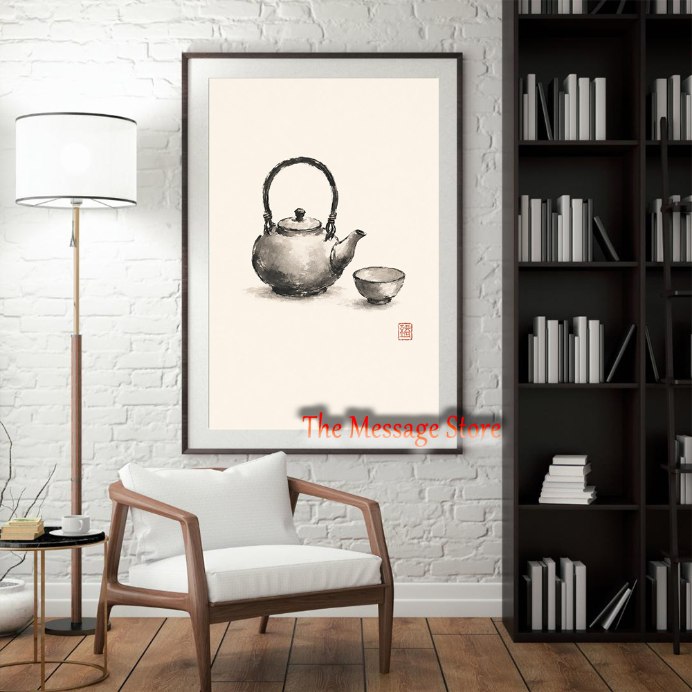 Japanese Teapot Art Minimalist - مراجعة Japanese Traditional Lifestyle وسعره