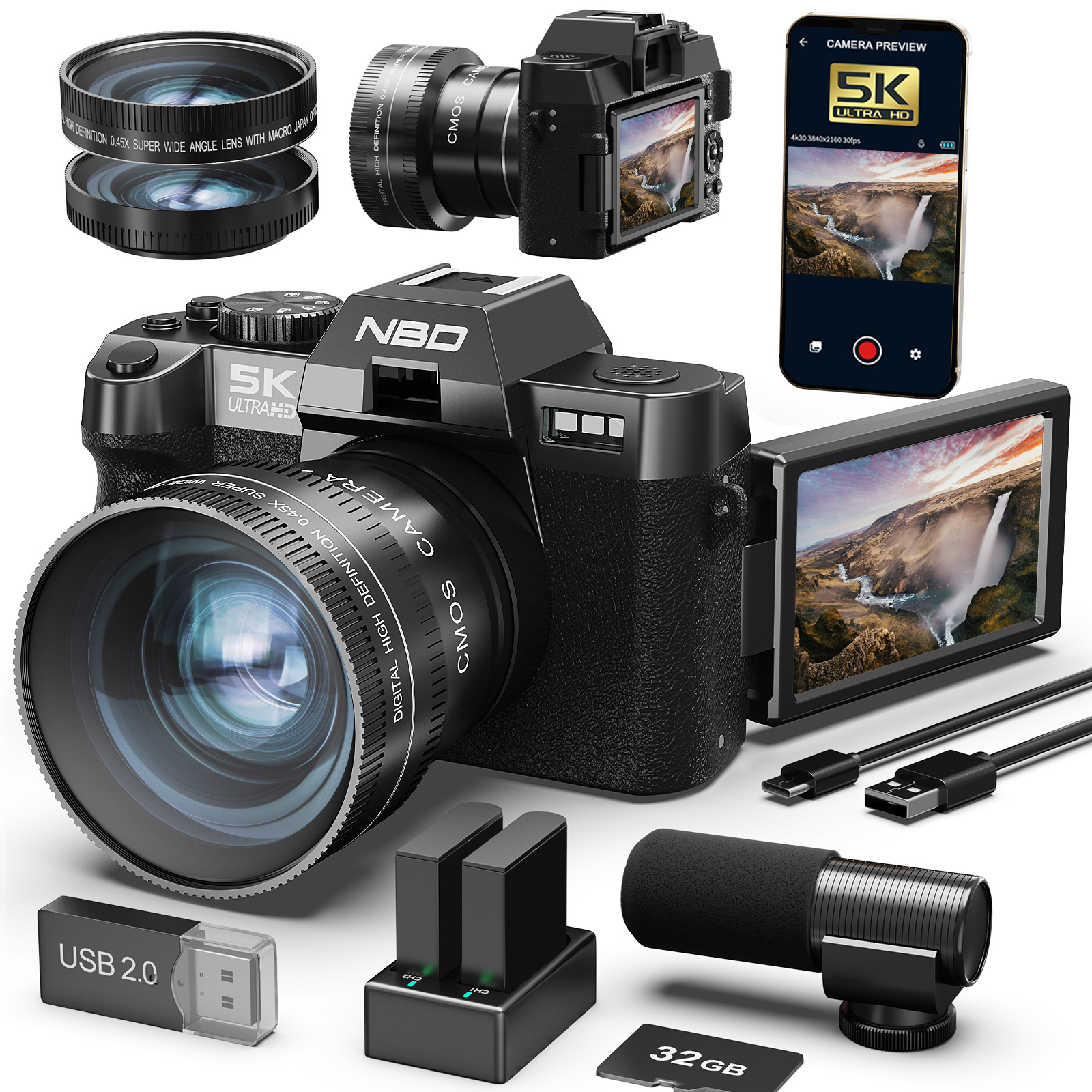 NBD 48MP&4K Digital Cameras fo - مراجعة Japanese Traditional Lifestyle وسعره