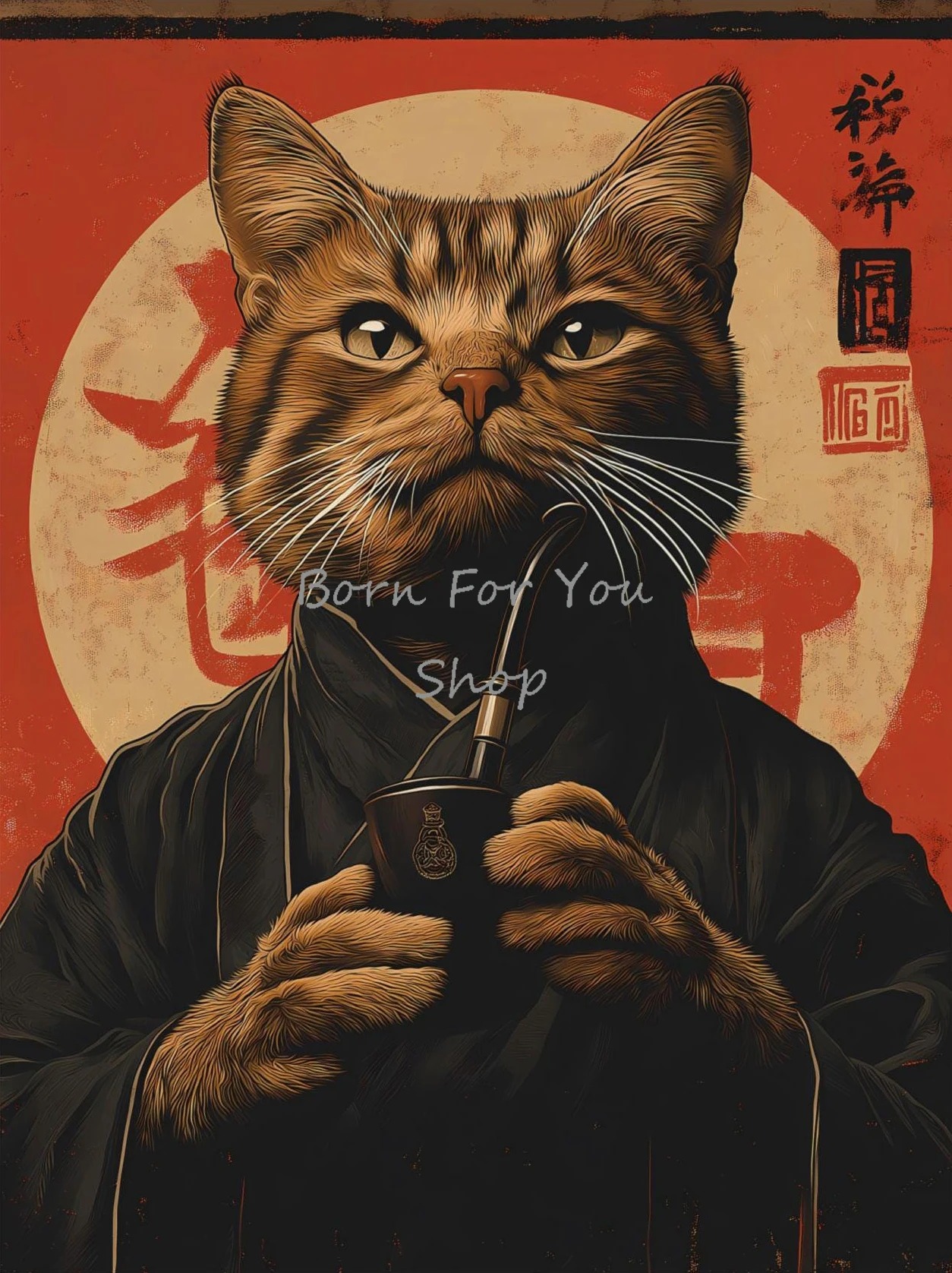 Japanese Edo Style Black Cat E - مراجعة Japanese Lifestyle Home وسعره