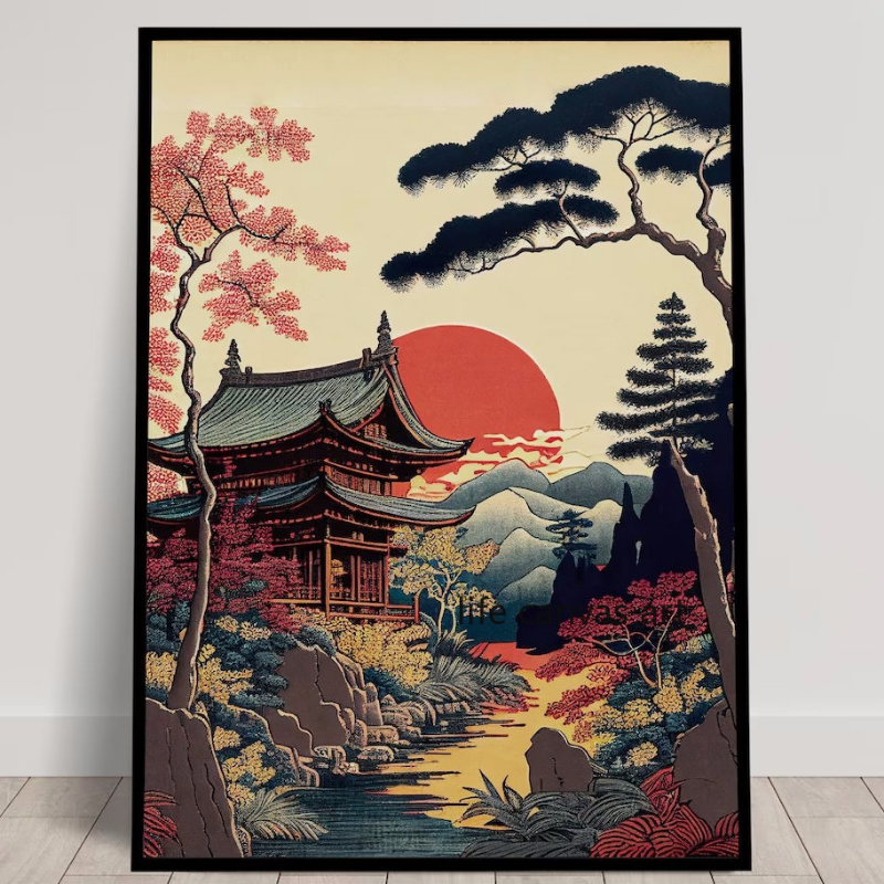 Vintage Japanese Style Ukiyo-e - مراجعة Japanese Lifestyle Home وسعره