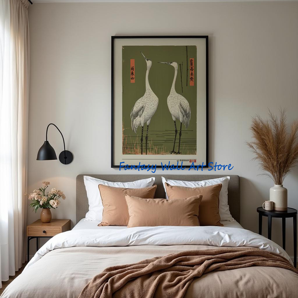 Birds Vintage Asian Traditiona - مراجعة Japanese Traditional Lifestyle وسعره