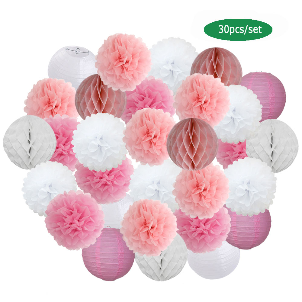 30pcs/Set Holiday Festival Dec - مراجعة Japanese Lantern Paper وسعره