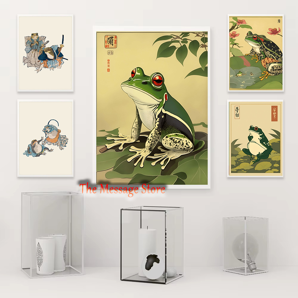 Japanese Frog Art Vintage Frog - مراجعة Japanese Lifestyle Home وسعره