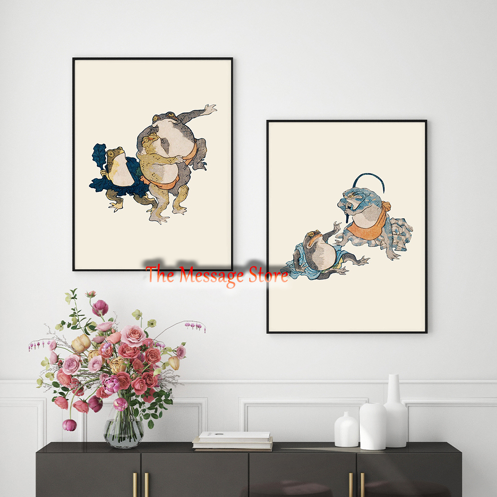 Japanese Frog Art Vintage Frog - مراجعة Japanese Lifestyle Home وسعره