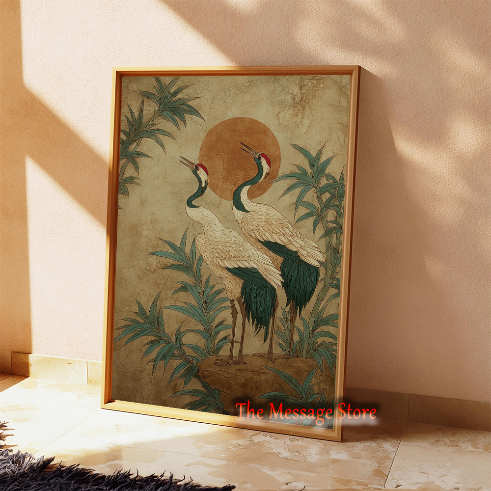 Traditional Nature Crane Birds - مراجعة Japanese Traditional Lifestyle وسعره