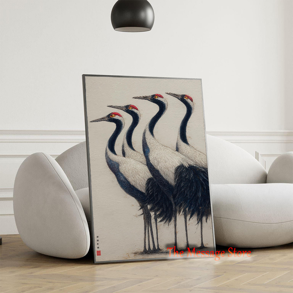Traditional Nature Crane Birds - مراجعة Japanese Traditional Lifestyle وسعره