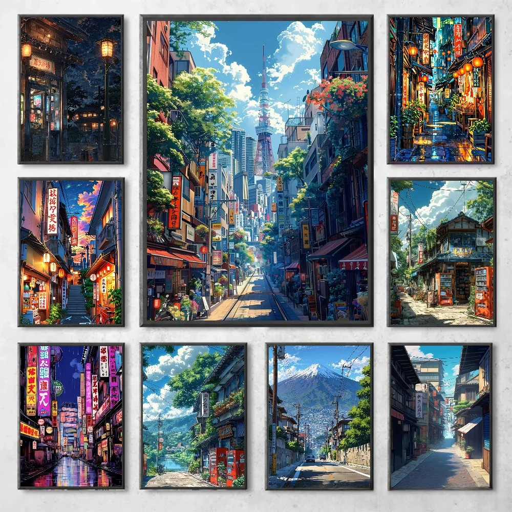 Manga Style Japanese Street La - مراجعة Japanese Lifestyle Home وسعره