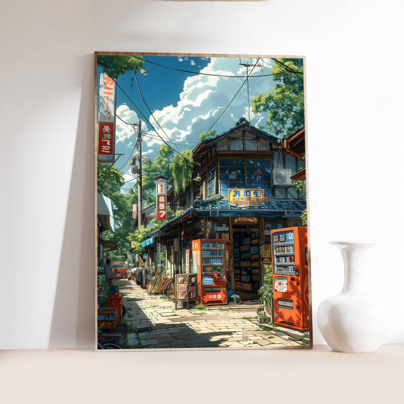 Manga Style Japanese Street La - مراجعة Japanese Lifestyle Home وسعره