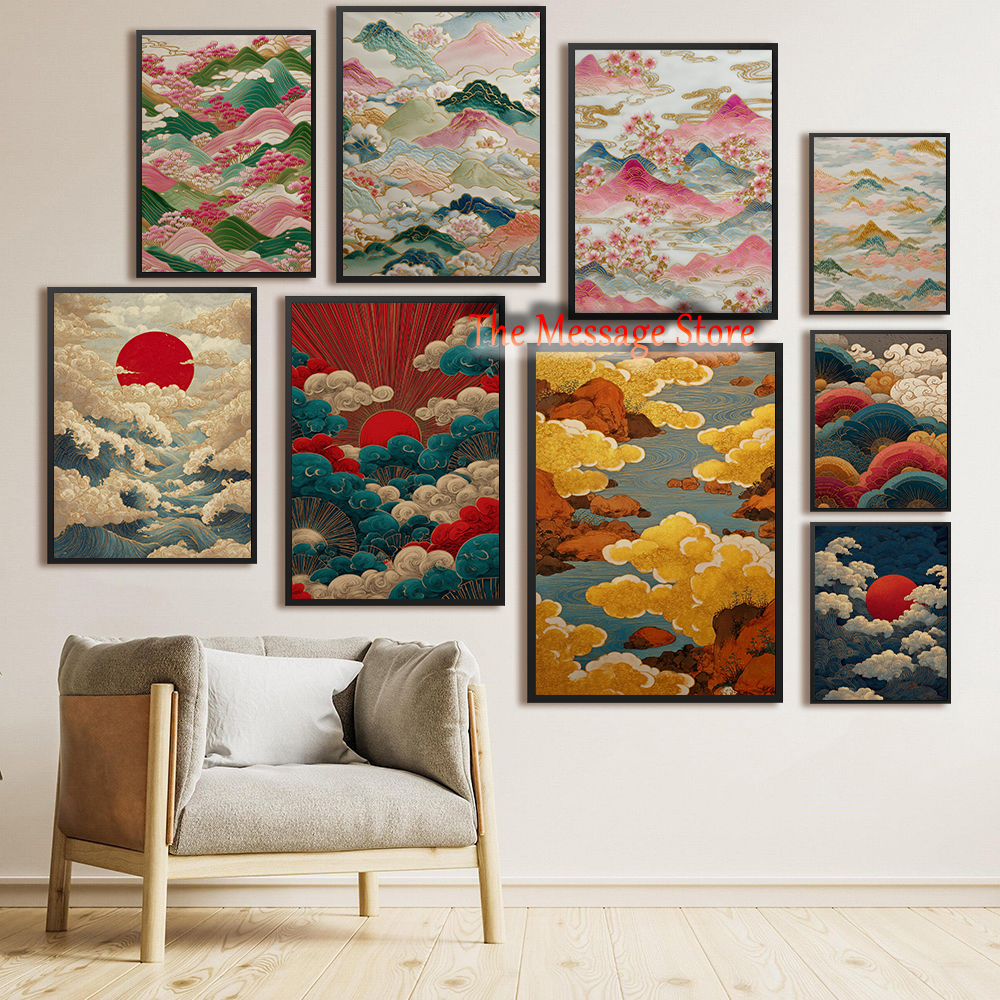 Japanese Landscape Abstract Go - مراجعة Japanese Lifestyle Home وسعره