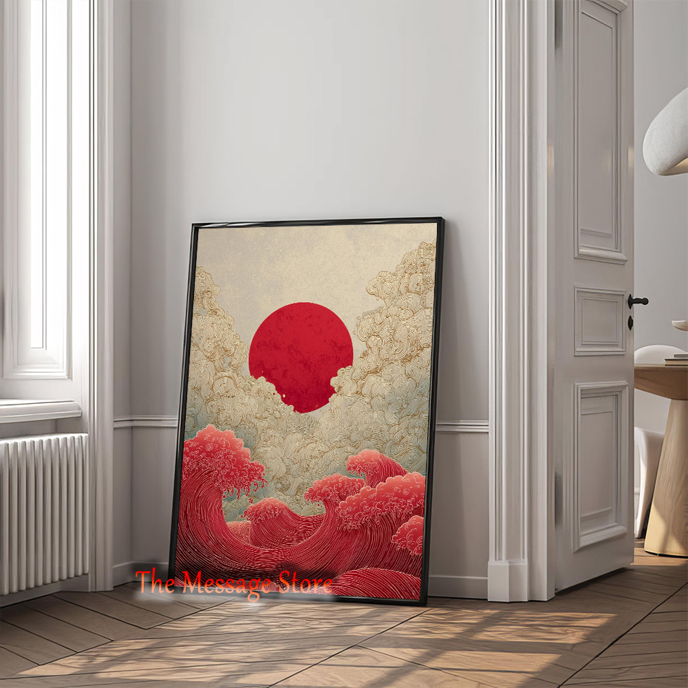 Japanese Landscape Abstract Go - مراجعة Japanese Lifestyle Home وسعره