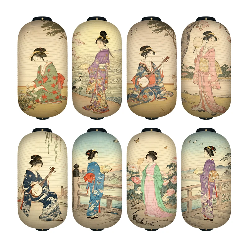 1PC Japanese Court Lady Patter - مراجعة Japanese Lantern Paper وسعره