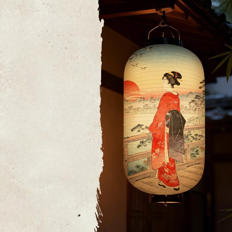 1PC Japanese Court Lady Patter - مراجعة Japanese Lantern Paper وسعره